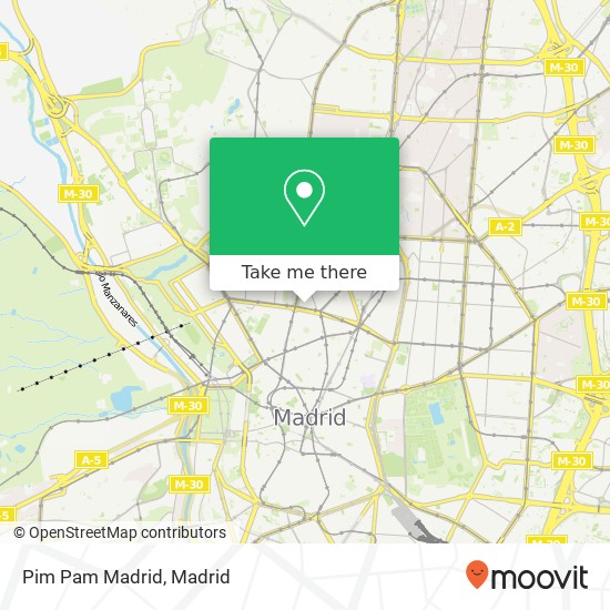 mapa Pim Pam Madrid