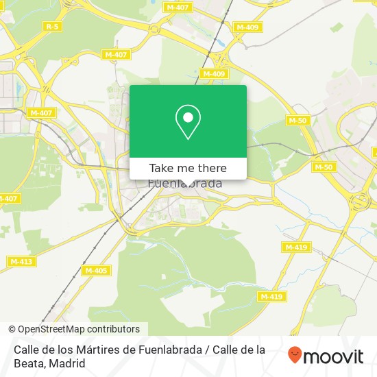 Calle de los Mártires de Fuenlabrada / Calle de la Beata map