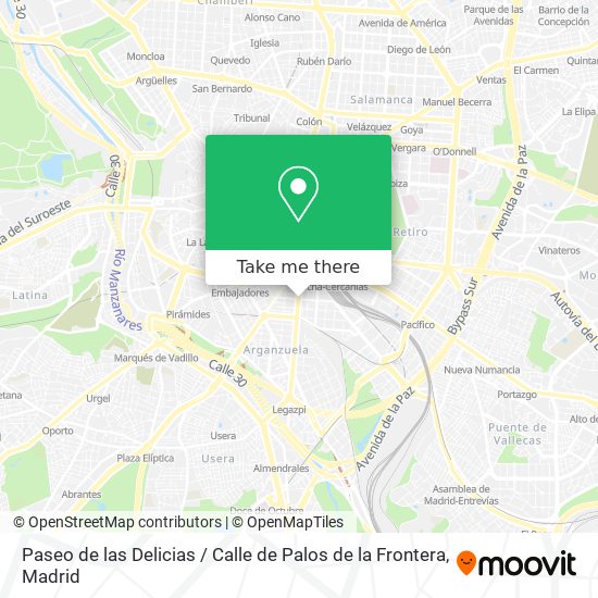 Paseo de las Delicias / Calle de Palos de la Frontera map