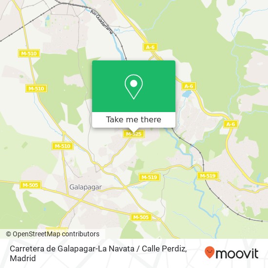 mapa Carretera de Galapagar-La Navata / Calle Perdiz