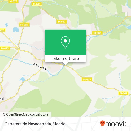 Carretera de Navacerrada map