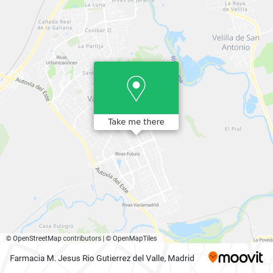 mapa Farmacia M. Jesus Rio Gutierrez del Valle