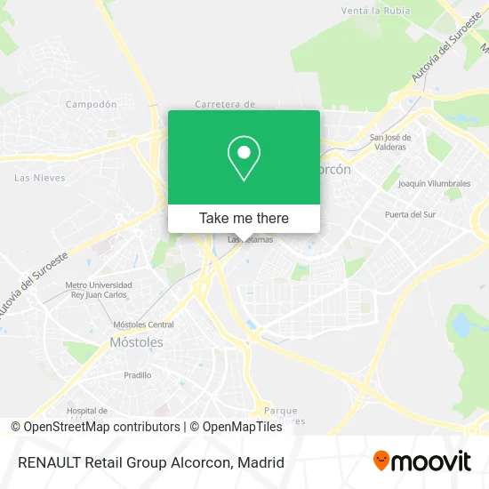 RENAULT Retail Group Alcorcon map