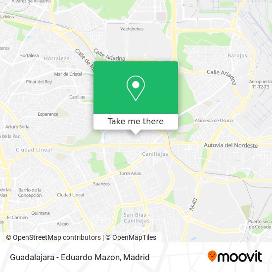 Guadalajara - Eduardo Mazon map