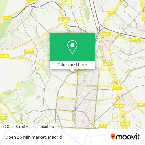 mapa Open 25 Minimarket