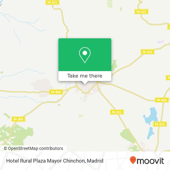 mapa Hotel Rural Plaza Mayor Chinchon