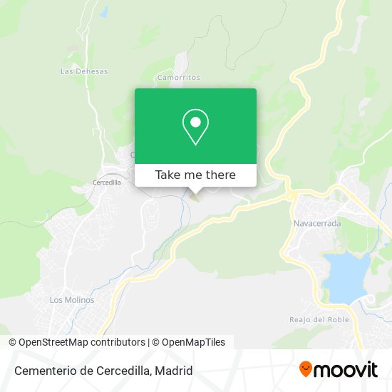 mapa Cementerio de Cercedilla