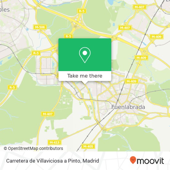 Carretera de Villaviciosa a Pinto map