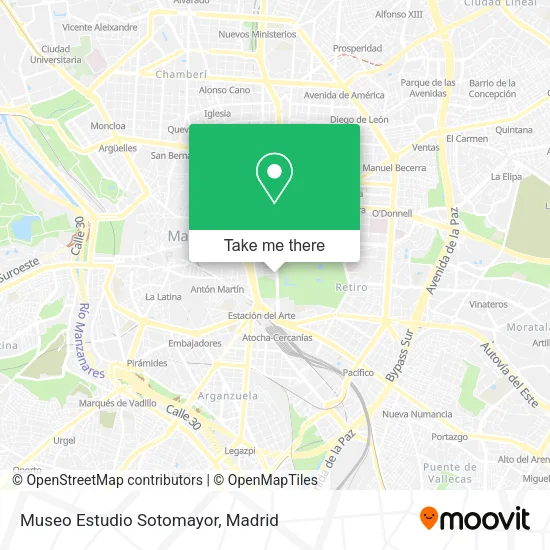 mapa Museo Estudio Sotomayor
