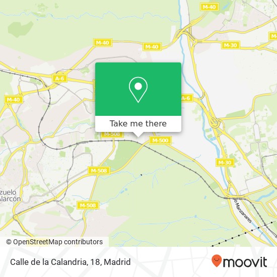 mapa Calle de la Calandria, 18