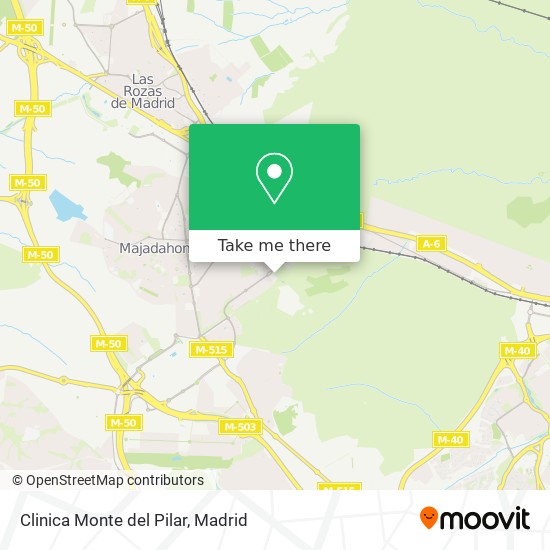 Clinica Monte del Pilar map