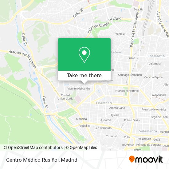 mapa Centro Médico Rusiñol