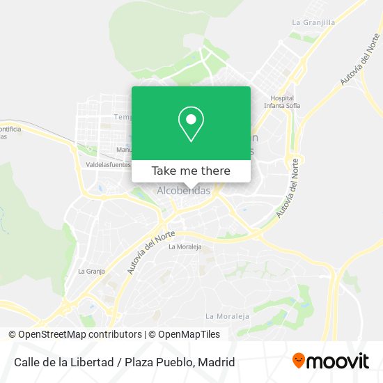 mapa Calle de la Libertad / Plaza Pueblo