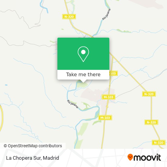 La Chopera Sur map