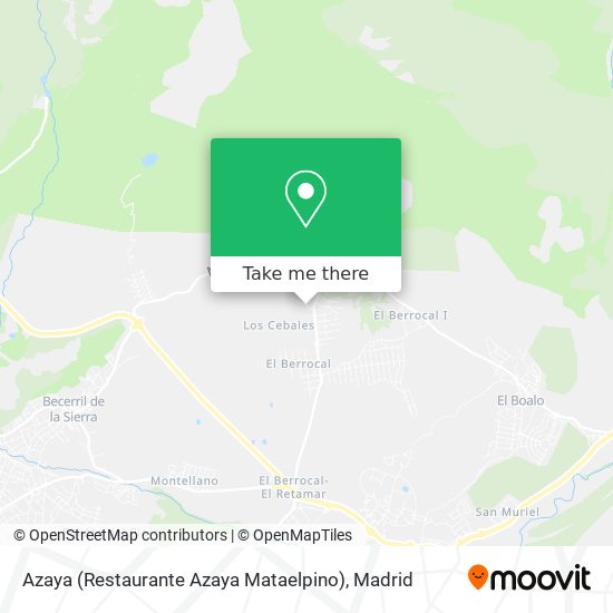 Azaya (Restaurante Azaya Mataelpino) map