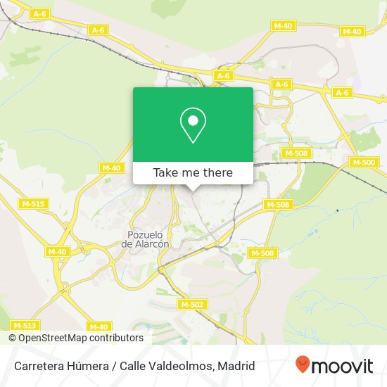 Carretera Húmera / Calle Valdeolmos map