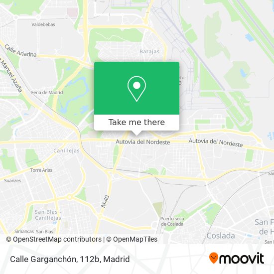 Calle Garganchón, 112b map