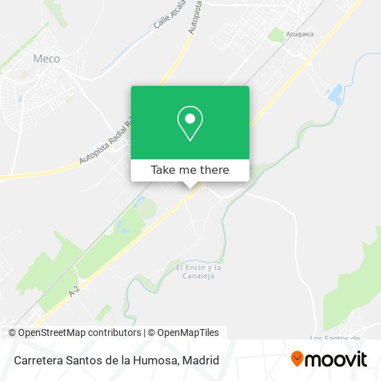 mapa Carretera Santos de la Humosa