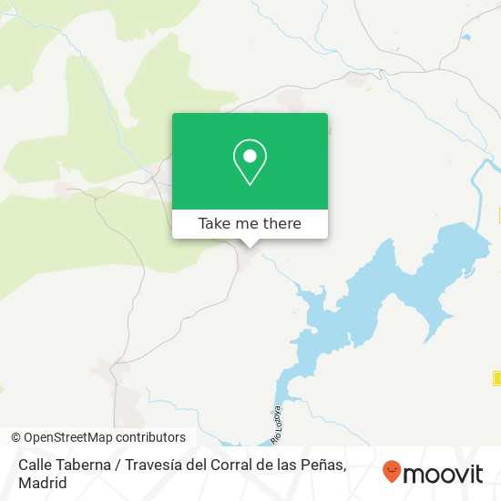 mapa Calle Taberna / Travesía del Corral de las Peñas