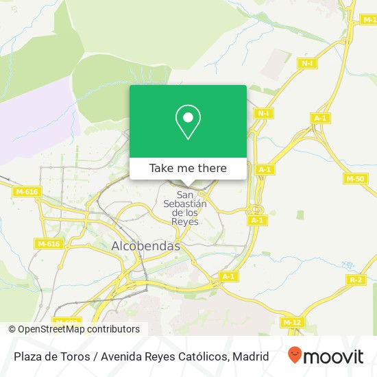 mapa Plaza de Toros / Avenida Reyes Católicos