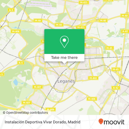 Instalación Deportiva Vivar Dorado map