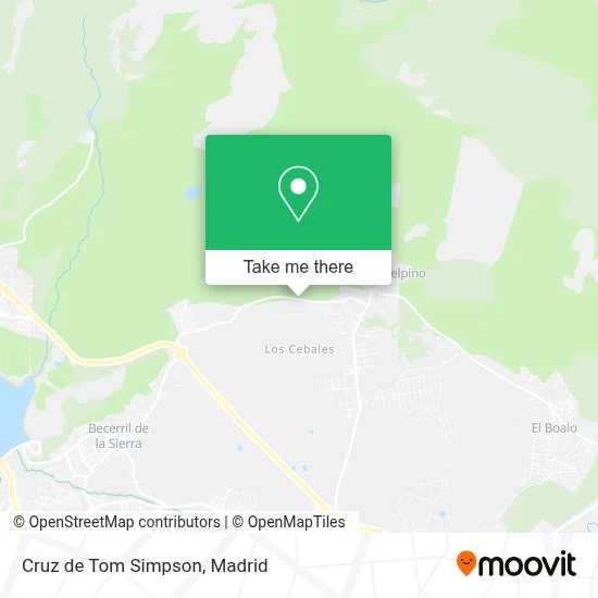 Cruz de Tom Simpson map