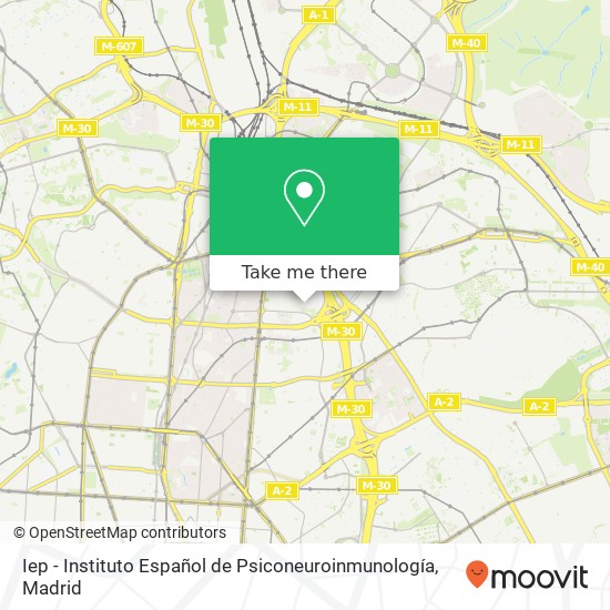 mapa Iep - Instituto Español de Psiconeuroinmunología