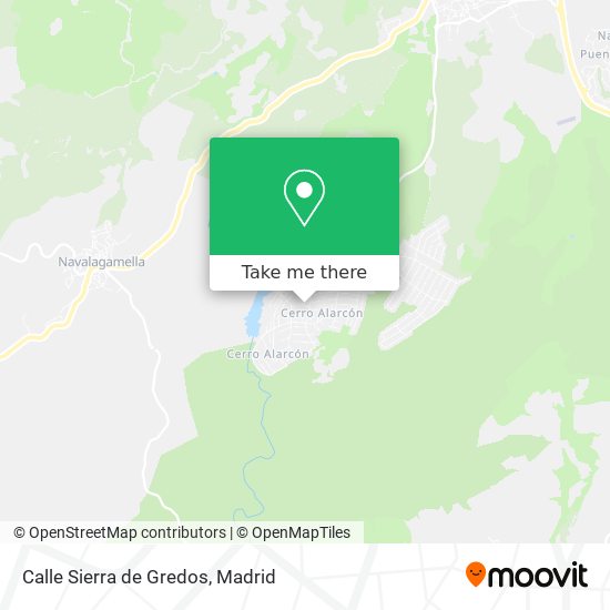 Calle Sierra de Gredos map