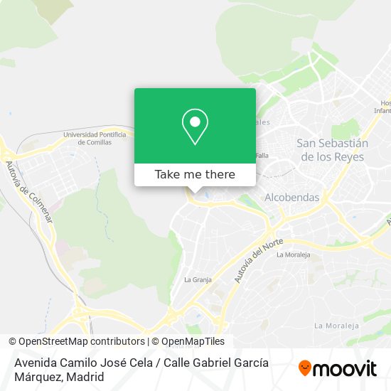 Avenida Camilo José Cela / Calle Gabriel García Márquez map