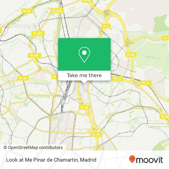 Look at Me Pinar de Chamartin map