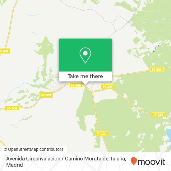 mapa Avenida Circunvalación / Camino Morata de Tajuña