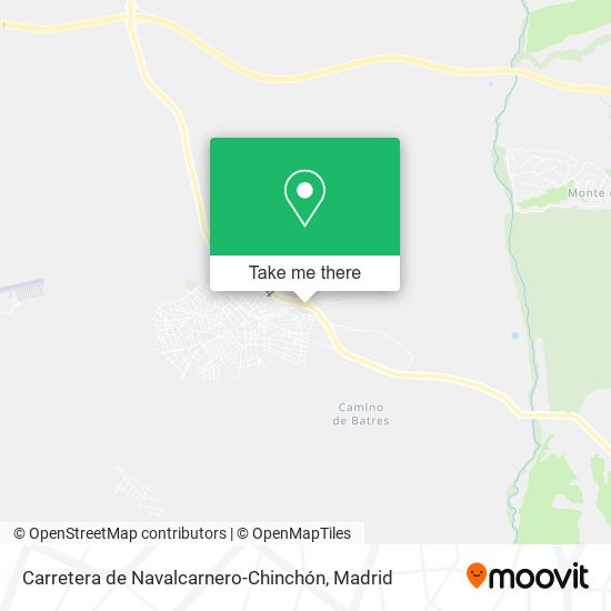 mapa Carretera de Navalcarnero-Chinchón