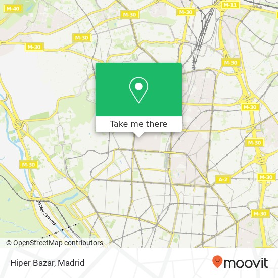 mapa Hiper Bazar