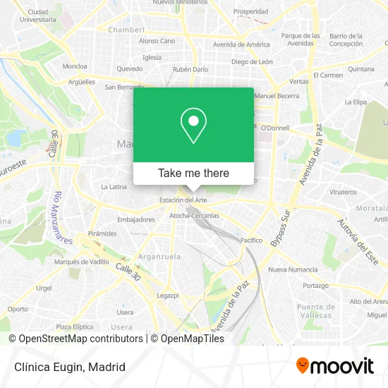 Clínica Eugin map