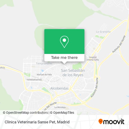 Clínica Veterinaria Sanse Pet map