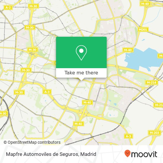 Mapfre Automoviles de Seguros map