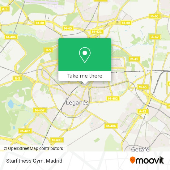 Starfitness Gym map