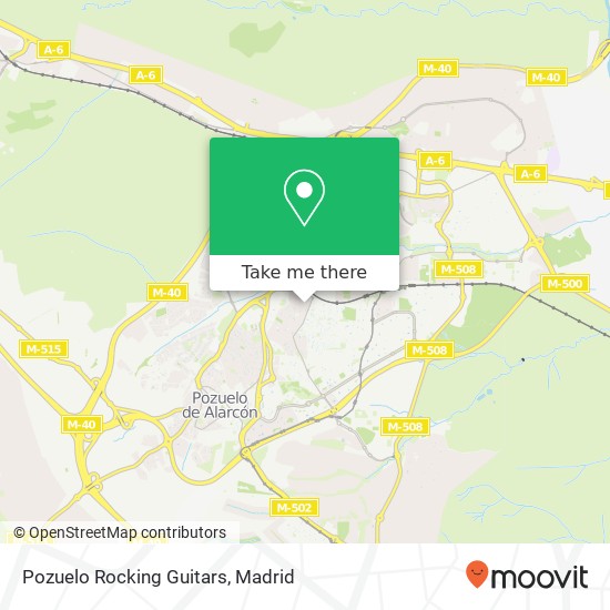 Pozuelo Rocking Guitars map