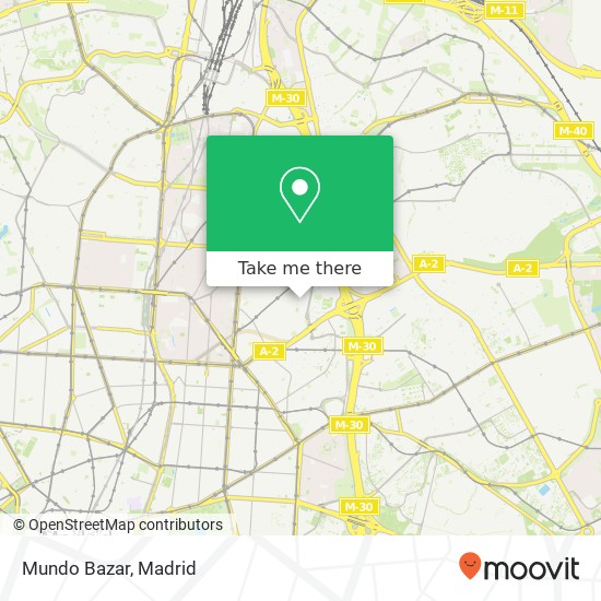 Mundo Bazar map