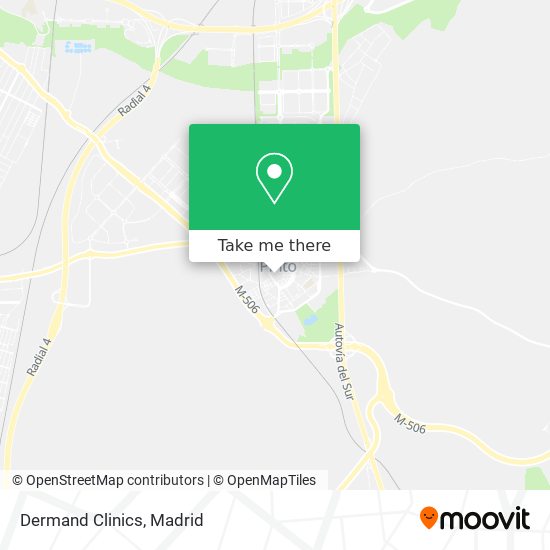 Dermand Clinics map