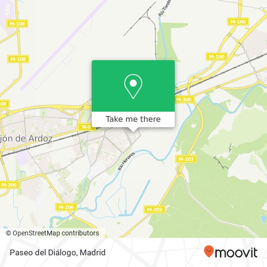 mapa Paseo del Diálogo