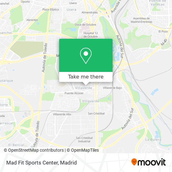 Mad Fit Sports Center map