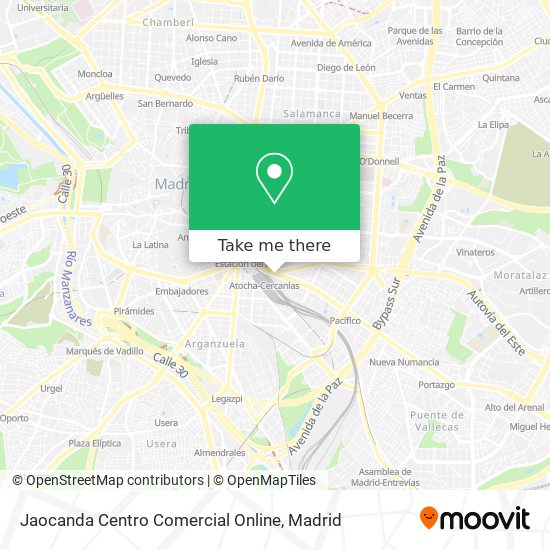 mapa Jaocanda Centro Comercial Online