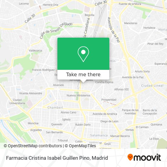 Farmacia Cristina Isabel Guillen Pino map