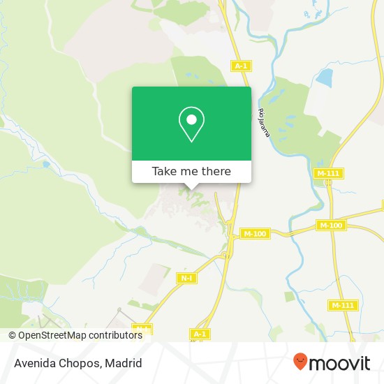 mapa Avenida Chopos