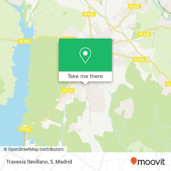 Travesía Sevillano, 5 map