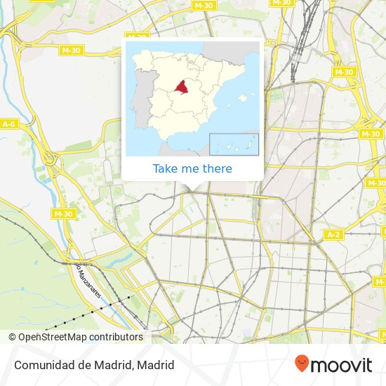 mapa Comunidad de Madrid