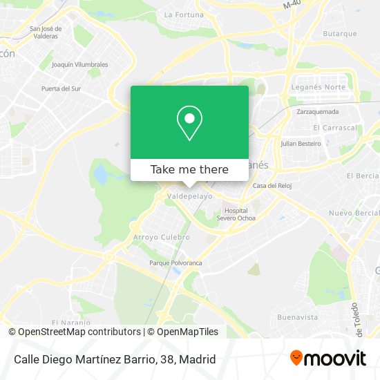 mapa Calle Diego Martínez Barrio, 38