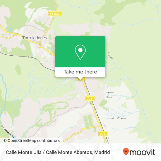 mapa Calle Monte Ulia / Calle Monte Abantos