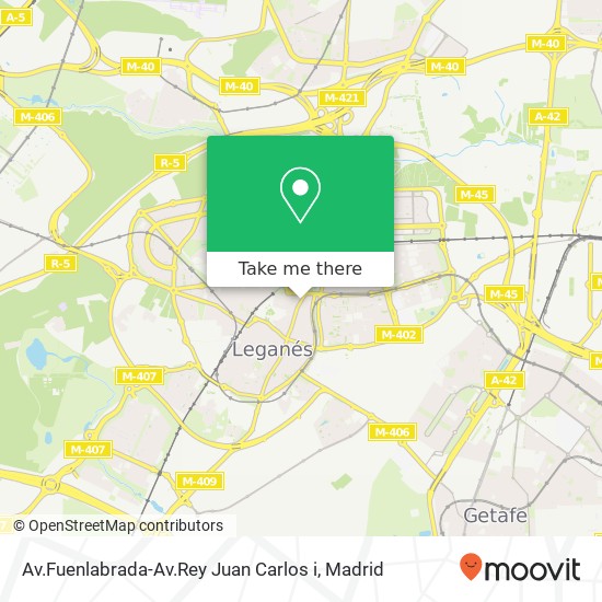 Av.Fuenlabrada-Av.Rey Juan Carlos i map